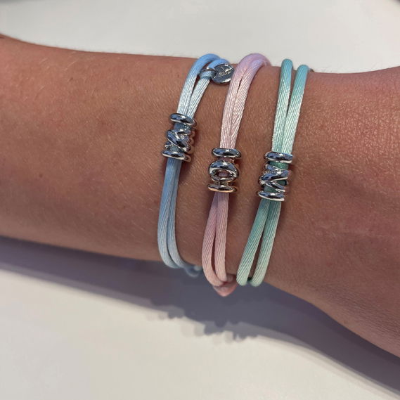 Just Xpression armband satijn roségoud - Afbeelding 6
