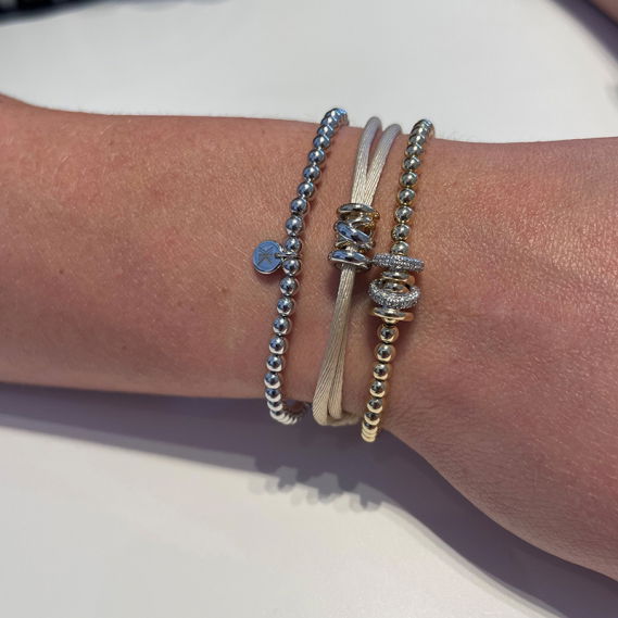 Diamond Xpression armband bolletjes geelgoud - Afbeelding 4