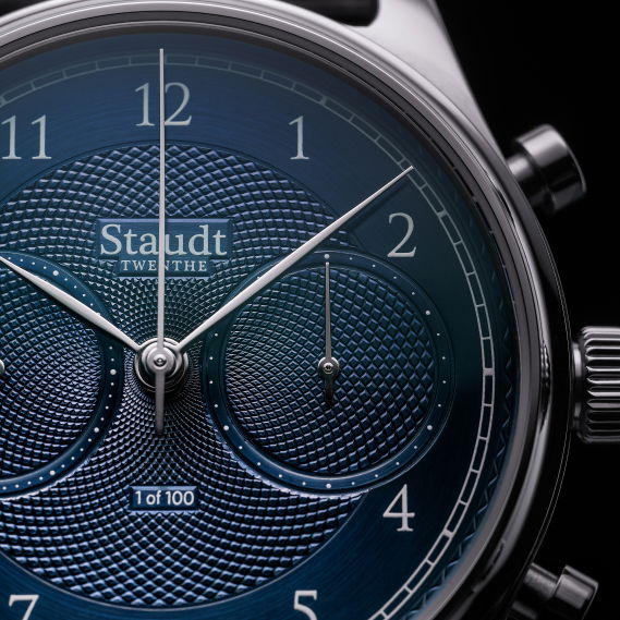 Staudt Guilloche Chronograaf P41.061-A01 - Afbeelding 3