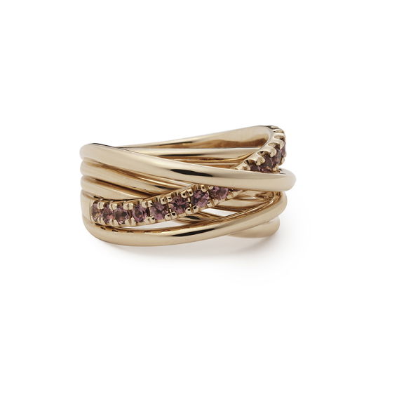 Elegant Xpression Pink Tourmaline ring roségoud