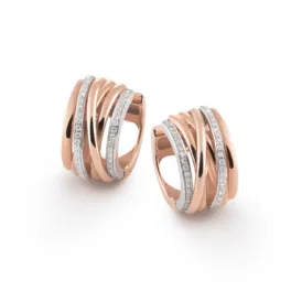Al Coro Mezzaluna oorsieraden Roségoud E1915