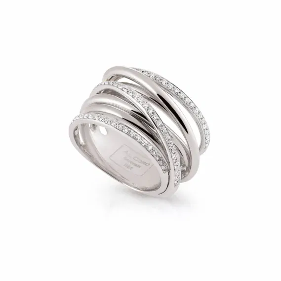 Al Coro Serenata Ring witgoud R6405W