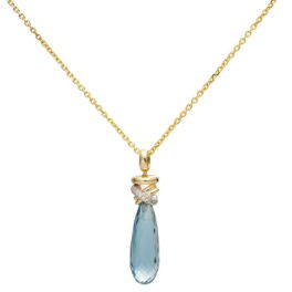 Joy Xpression London Blue Topaas collier geelgoud