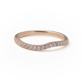Wave Xpression aanschuifring roségoud diamant