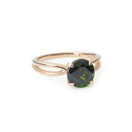 Candy Color Xpression ring roségoud met groene diopside