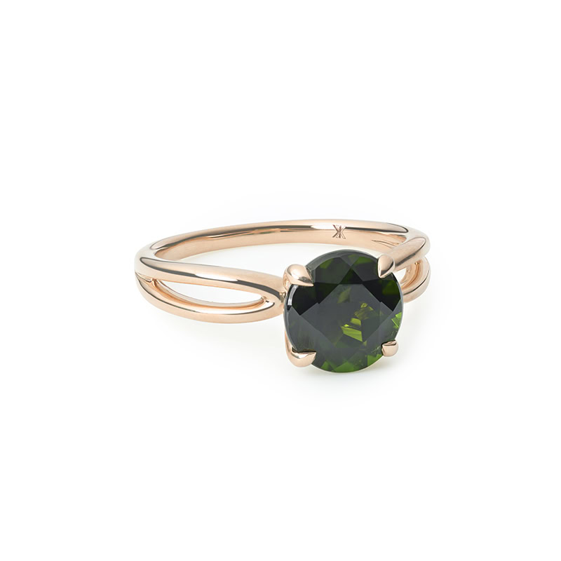 Candy Color Xpression ring roségoud met groene diopside