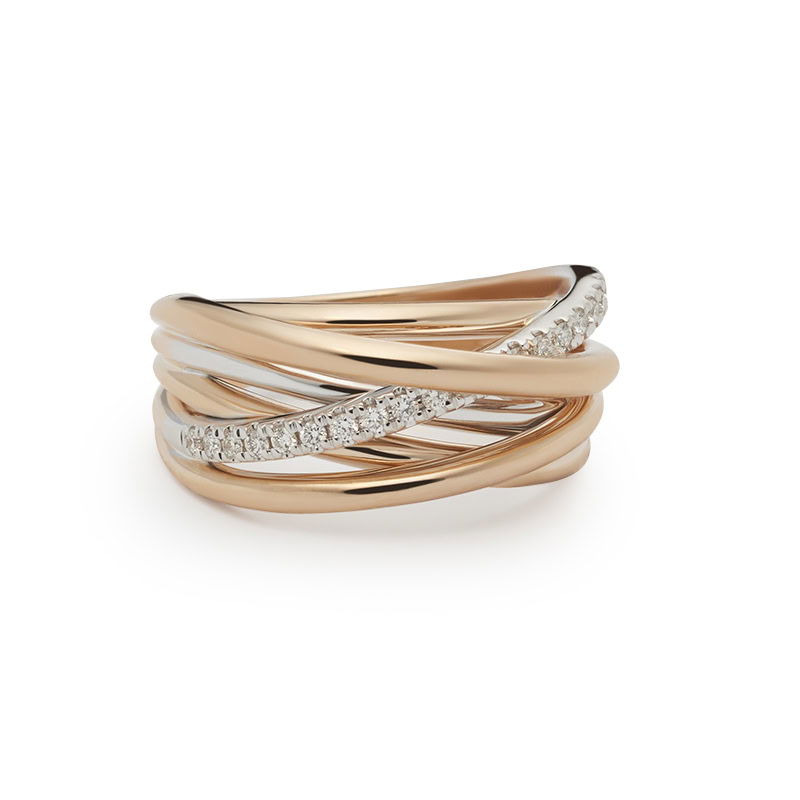 Elegant Xpression Diamond ring roségoud