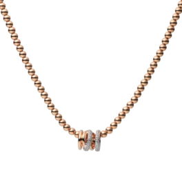 Diamond Xpression collier bolletjes roségoud