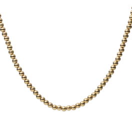 Bolletjes collier geelgoud