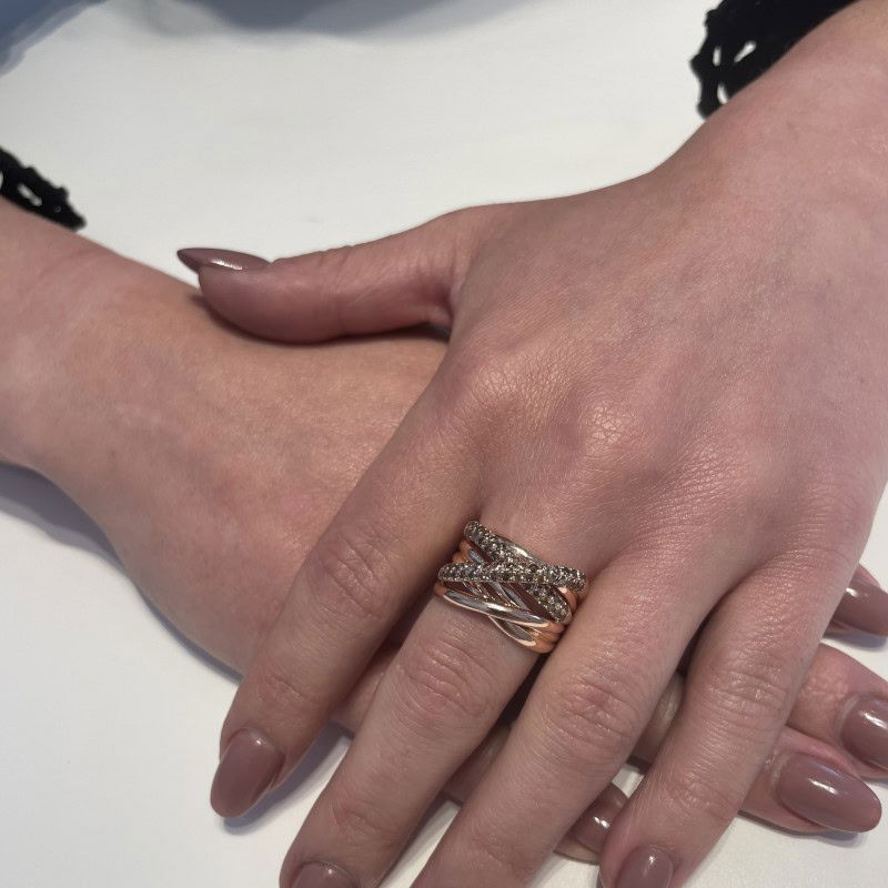 Bold Diamond Xpression ring bruin - Afbeelding 4