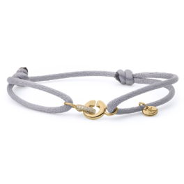 Magic Diamond Xpression armband satijn geelgoud