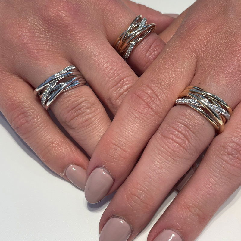 Elegant Xpression Diamond ring witgoud - Afbeelding 3