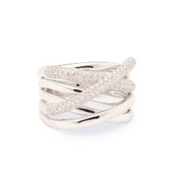 Diamond Xpression ring witgoud