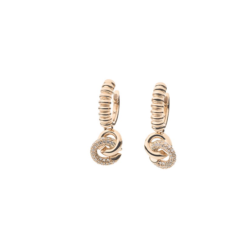 Magic Diamond Xpression oorringen roségoud