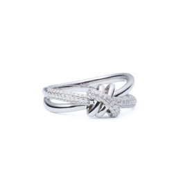 Sweet Candy Diamond Xpression ring witgoud