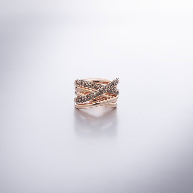 Bold Diamond Xpression ring bruin - Afbeelding 2