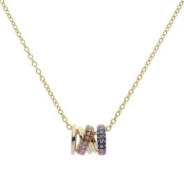 Rainbow Xpression collier XL geelgoud