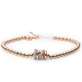 Diamond Xpression armband bolletjes roségoud