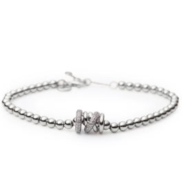 Diamond Xpression armband bolletjes witgoud
