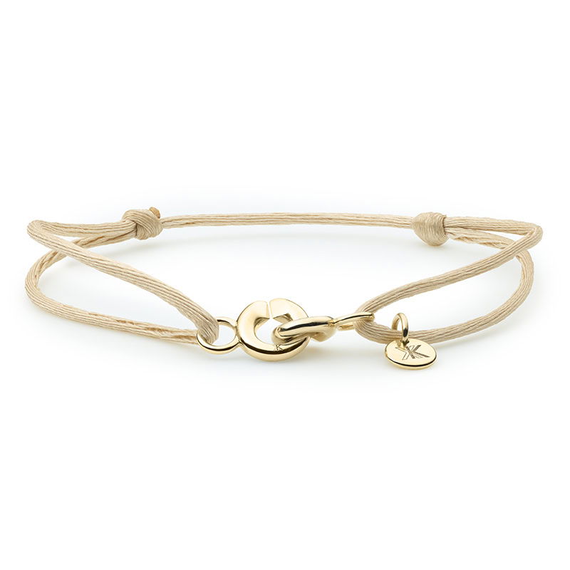 Magic Xpression armband satijn geelgoud