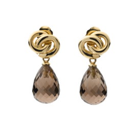 Magic Color Xpression oorhangers smokeyquartz geelgoud