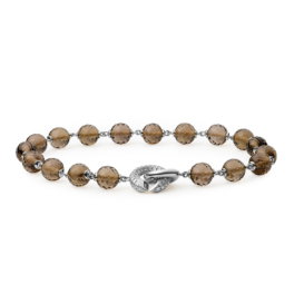 Magic Color Xpression armband smokeyquartz witgoud met diamantslot