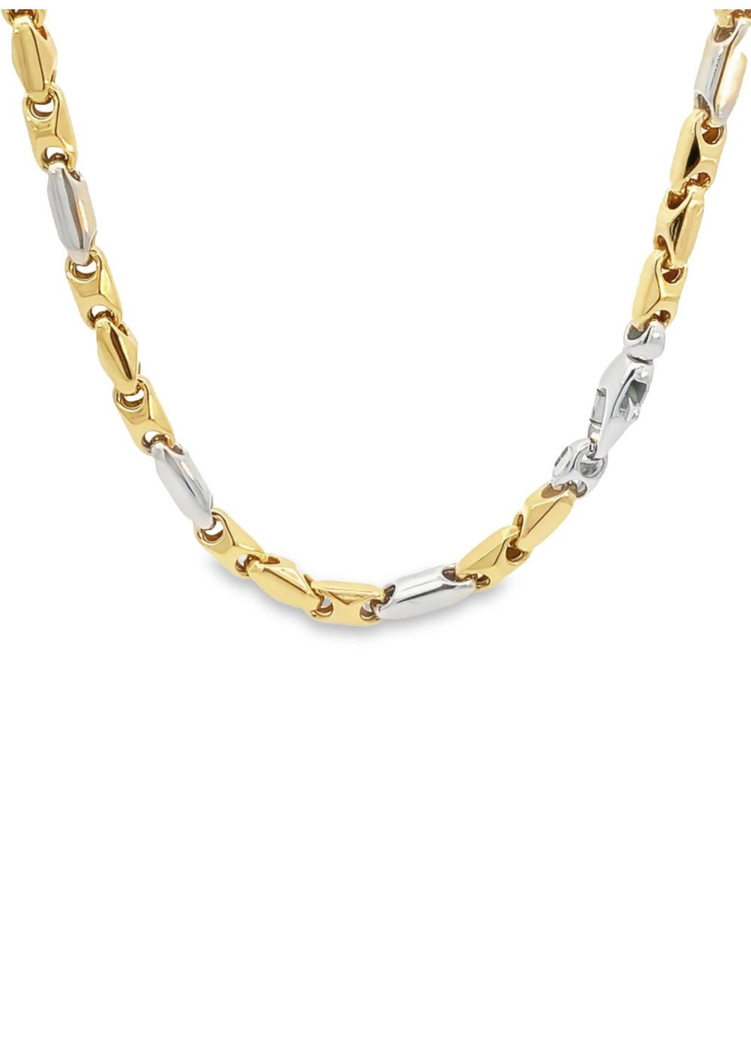 Bicolor collier 4.7mm 14krt. 596-C