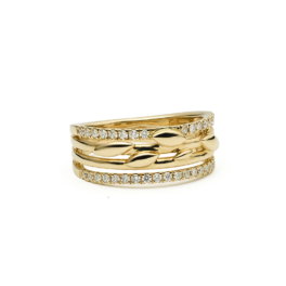 Lustrum ring geelgoud