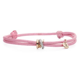 Joy Xpression armband roségoud satijn