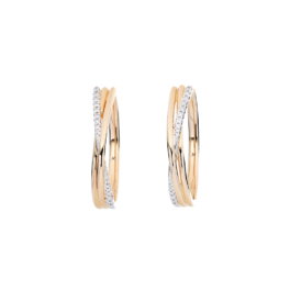 Elegant Xpression Diamond oorringen large roségoud