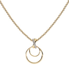 Hoops Xpression, geelgouden hanger
