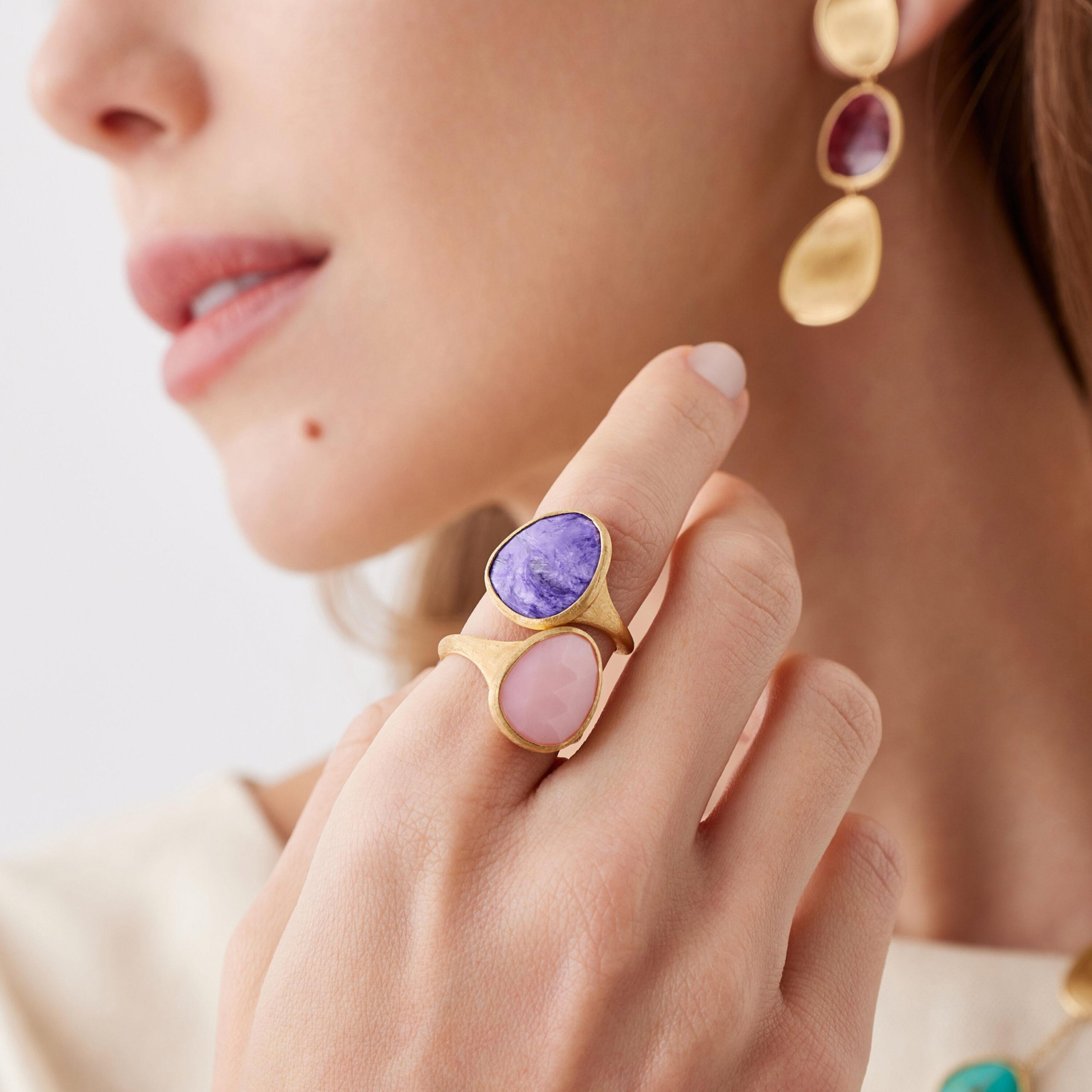 Marco Bicego Lunaria ring met Charoiet AB_CIA01 - Afbeelding 2