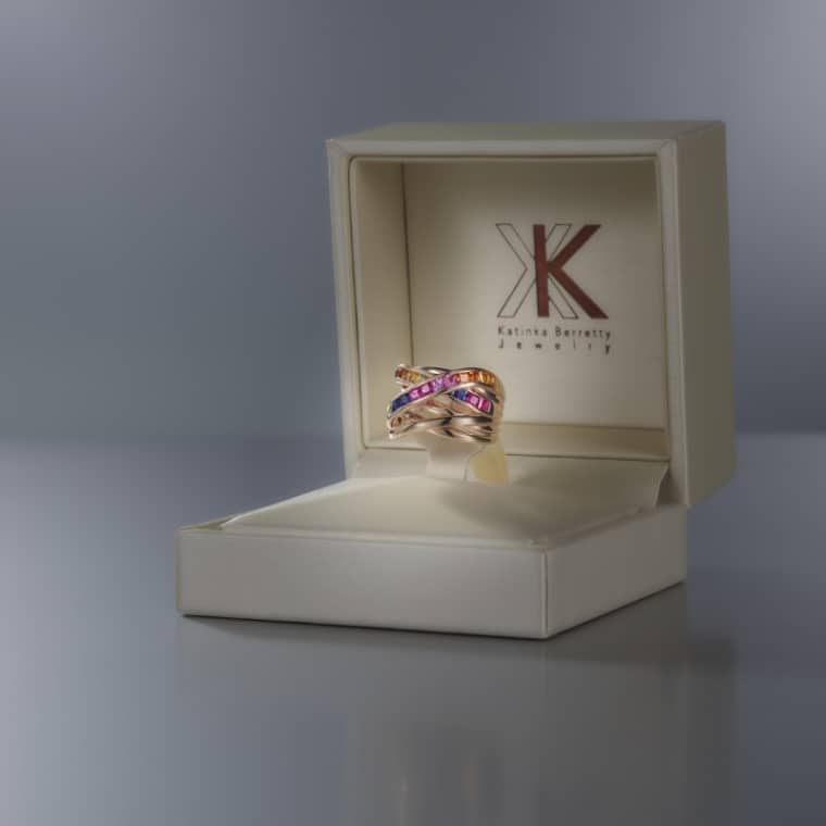 Rainbow Xpression Princess ring roségoud - Afbeelding 3