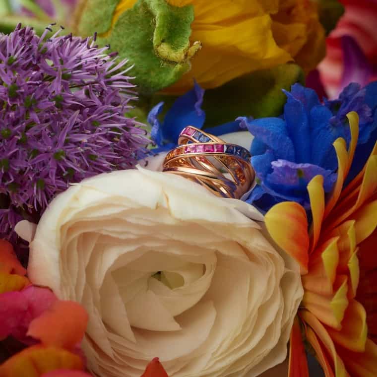 Rainbow Xpression Princess ring roségoud - Afbeelding 4
