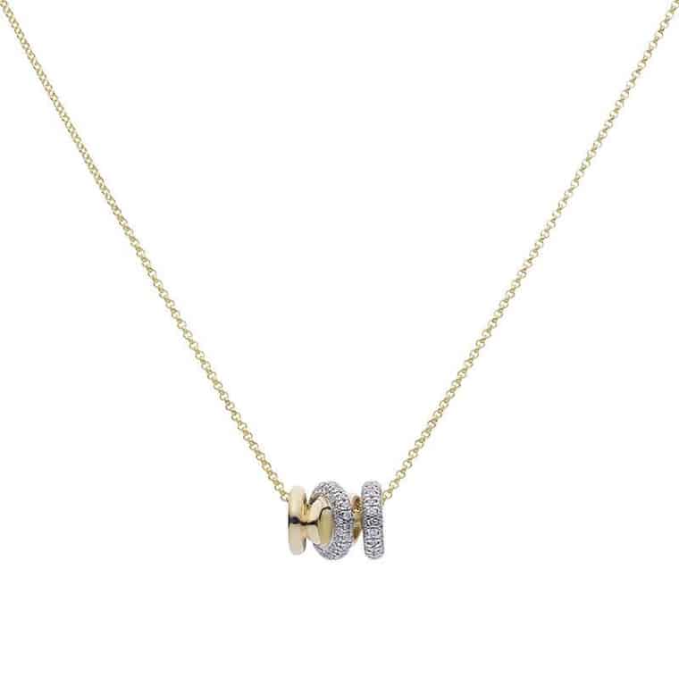 Katinka Berretty - Diamond Xpression collier small geelgoud
