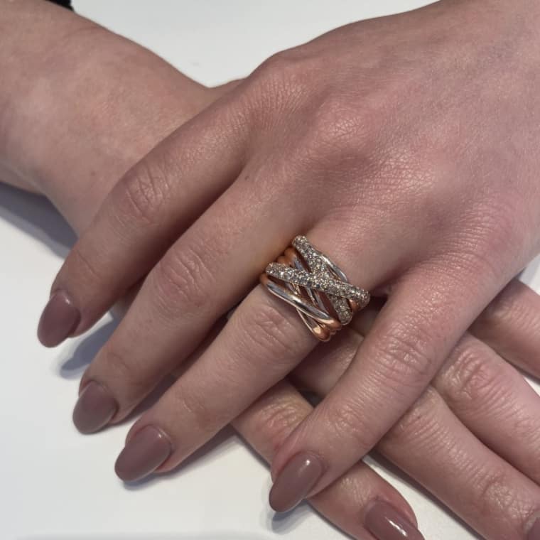 Bold Diamond Xpression ring champagne - Afbeelding 4