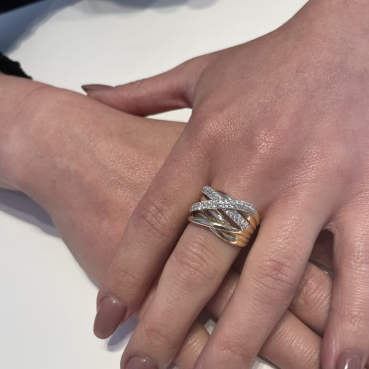 Bold Diamond Xpression ring geelgoud - Afbeelding 4