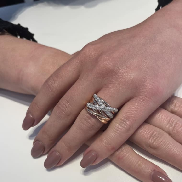 Bold Diamond Xpression ring roségoud - Afbeelding 3