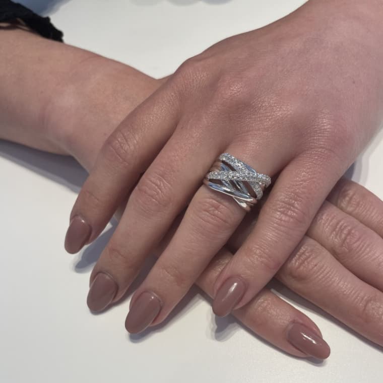 Bold Diamond Xpression ring witgoud - Afbeelding 3