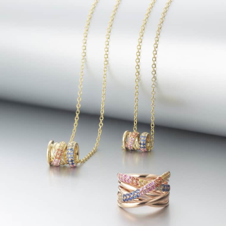 Rainbow Xpression collier medium geelgoud - Afbeelding 2