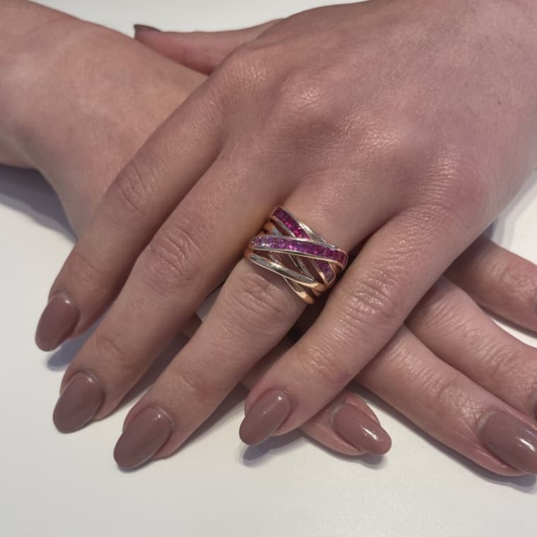 Fuchsia Xpression ring roségoud - Afbeelding 4