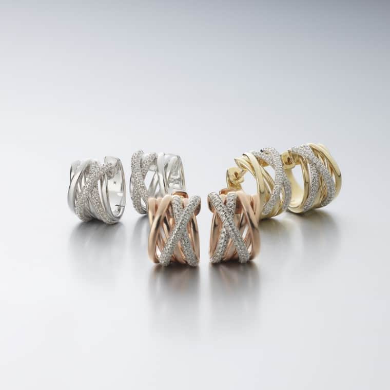 Diamond Xpression oorringen geelgoud - Afbeelding 3