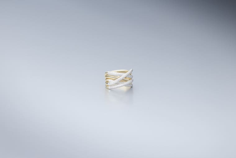 Diamond Xpression ring geelgoud 4 banen - Afbeelding 2