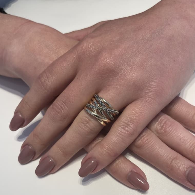 Diamond Xpression ring blue geelgoud - Afbeelding 3