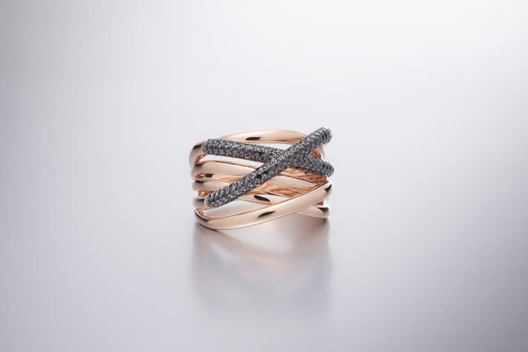Diamond Xpression ring black roségoud - Afbeelding 2