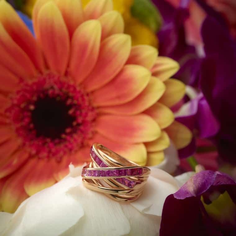 Fuchsia Xpression ring roségoud - Afbeelding 3
