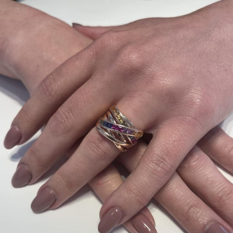 Rainbow Xpression Princess ring roségoud - Afbeelding 6