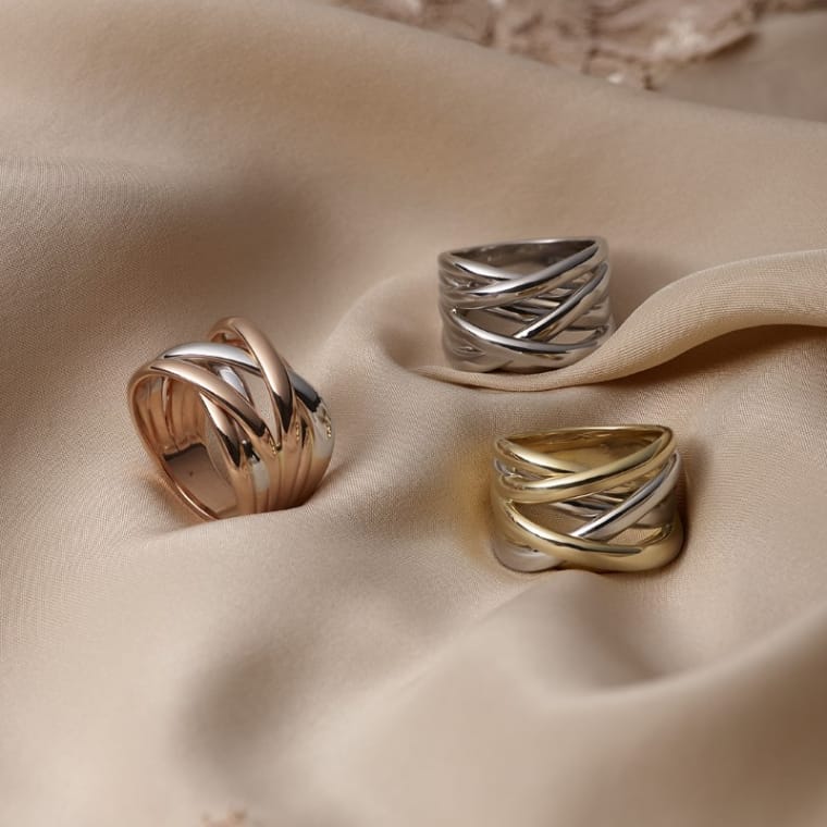 Just Bold Xpression ring witgoud - Afbeelding 3