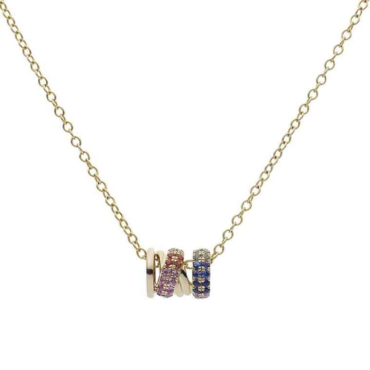 Katinka Berretty - Rainbow Xpression collier medium geelgoud