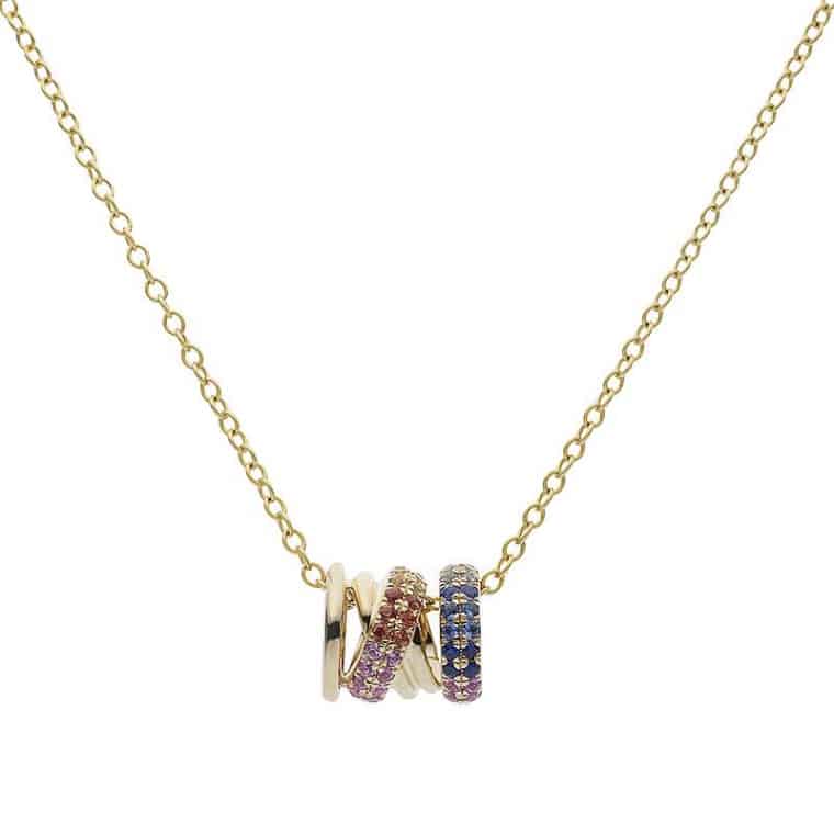 Katinka Berretty - Rainbow Xpression collier XL geelgoud